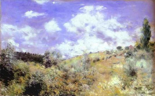 The Gust of Wind - 1872 - Pierre Auguste Renoir Painting